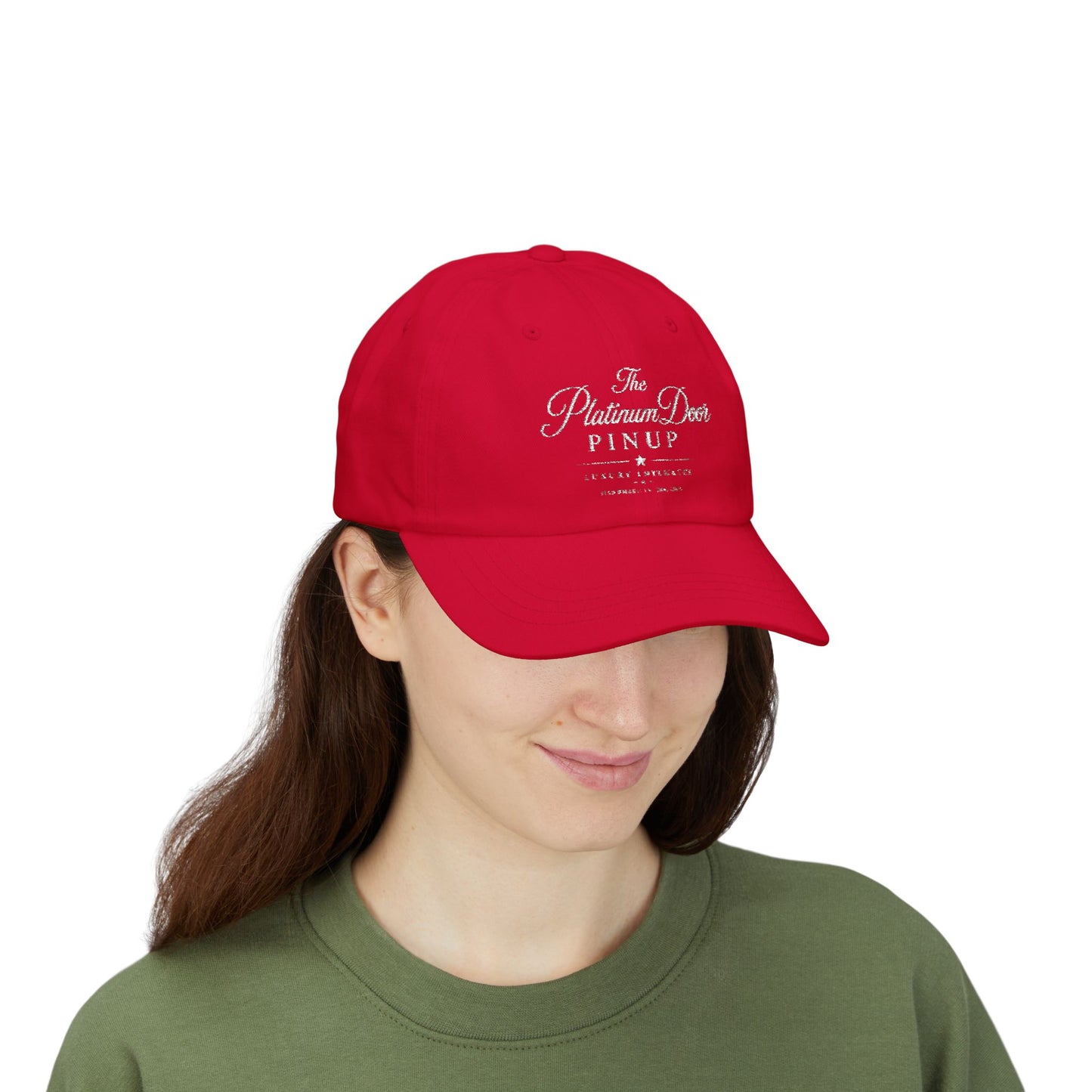 Classic Dad Cap – Minimal White Embroidered Baseball Hat