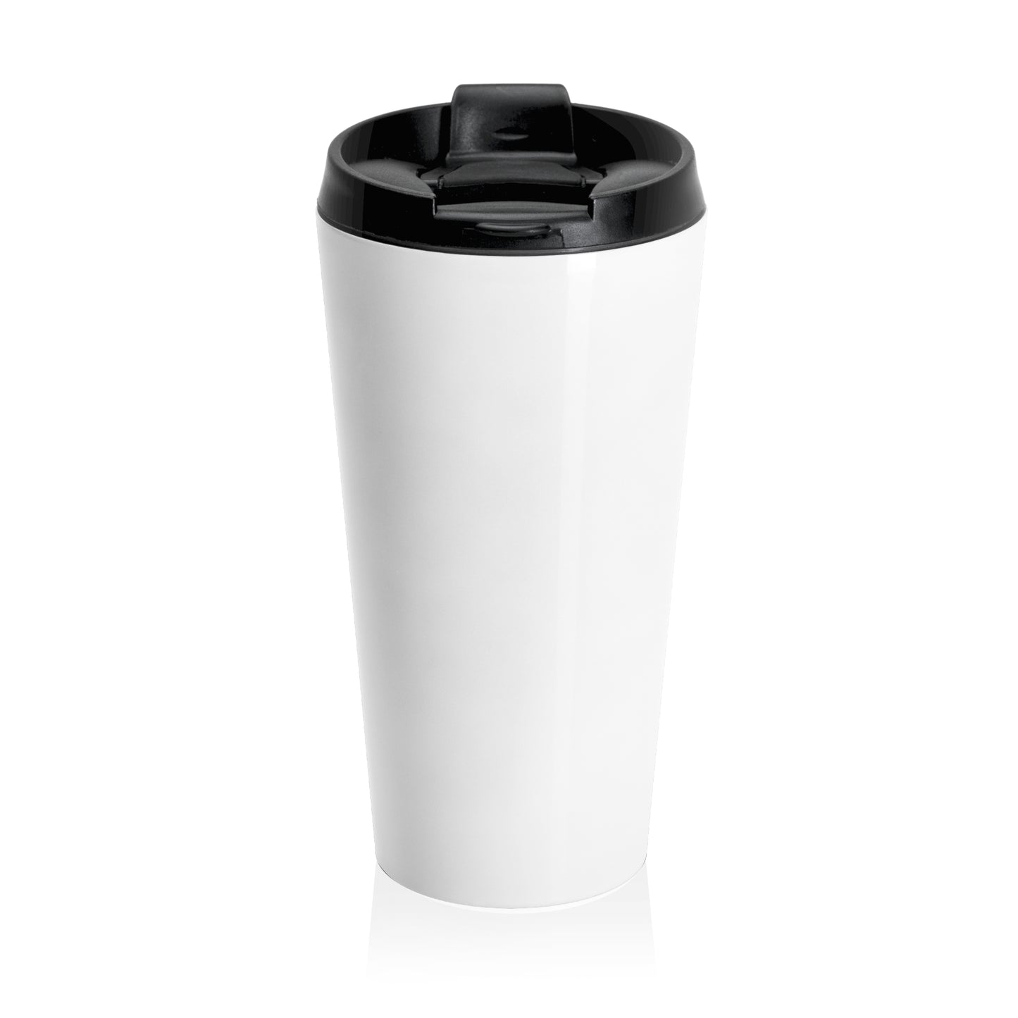 Travel Mug — "Pretty With Principles" Retro Pinup Stainless Steel Tumbler