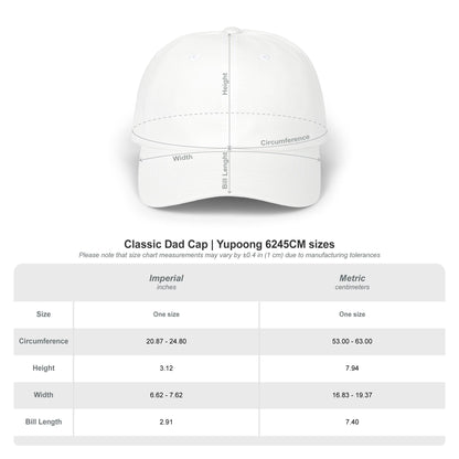 Classic Dad Cap – Minimal White Embroidered Baseball Hat