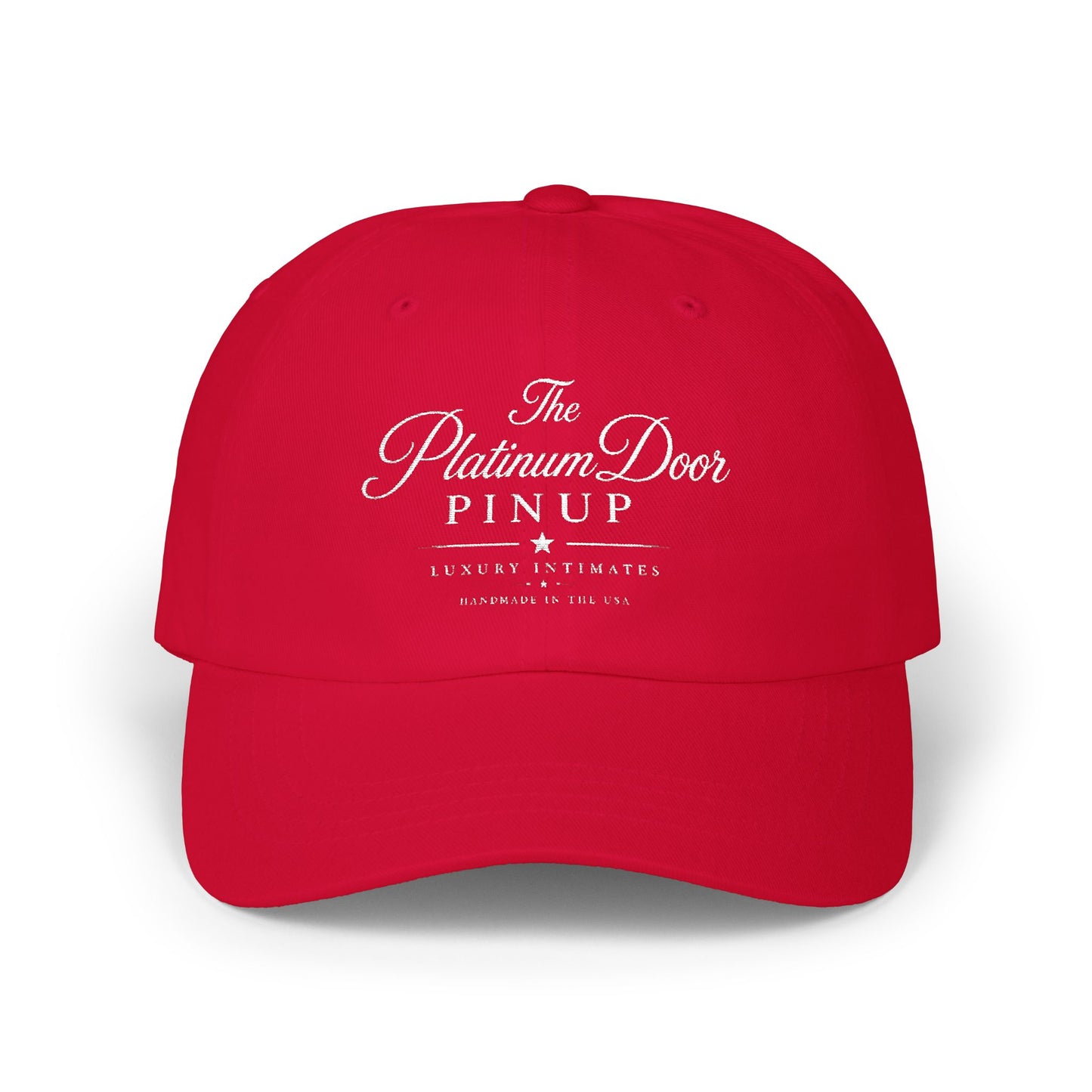 Classic Dad Cap – Minimal White Embroidered Baseball Hat