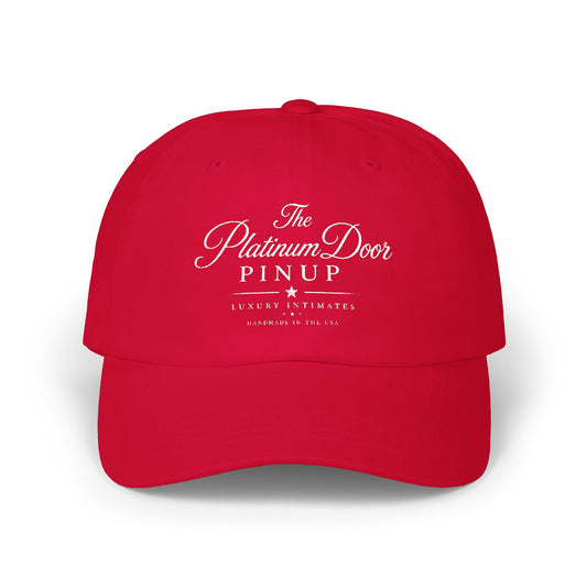 Classic Dad Cap – Minimal White Embroidered Baseball Hat