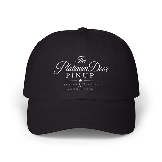 Classic Dad Cap – Minimal White Embroidered Baseball Hat
