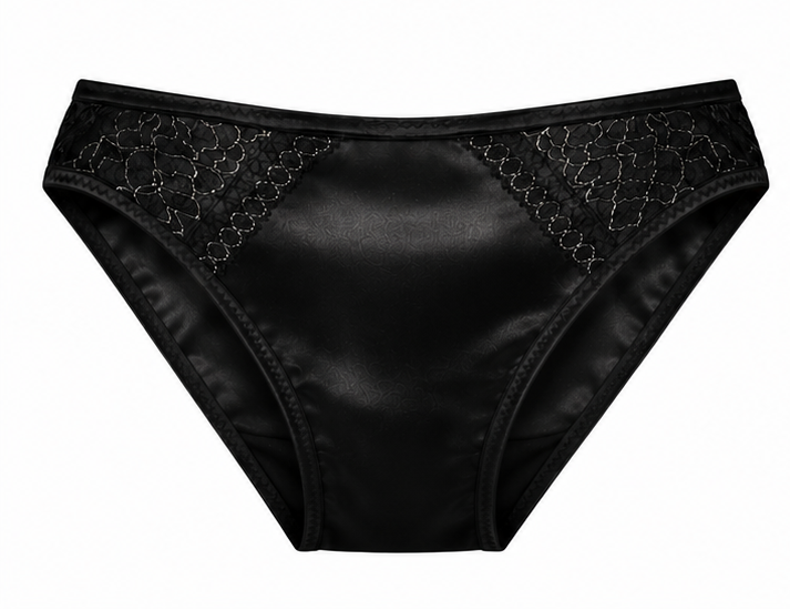 NOIR ARGENT BIKINI BRIEF