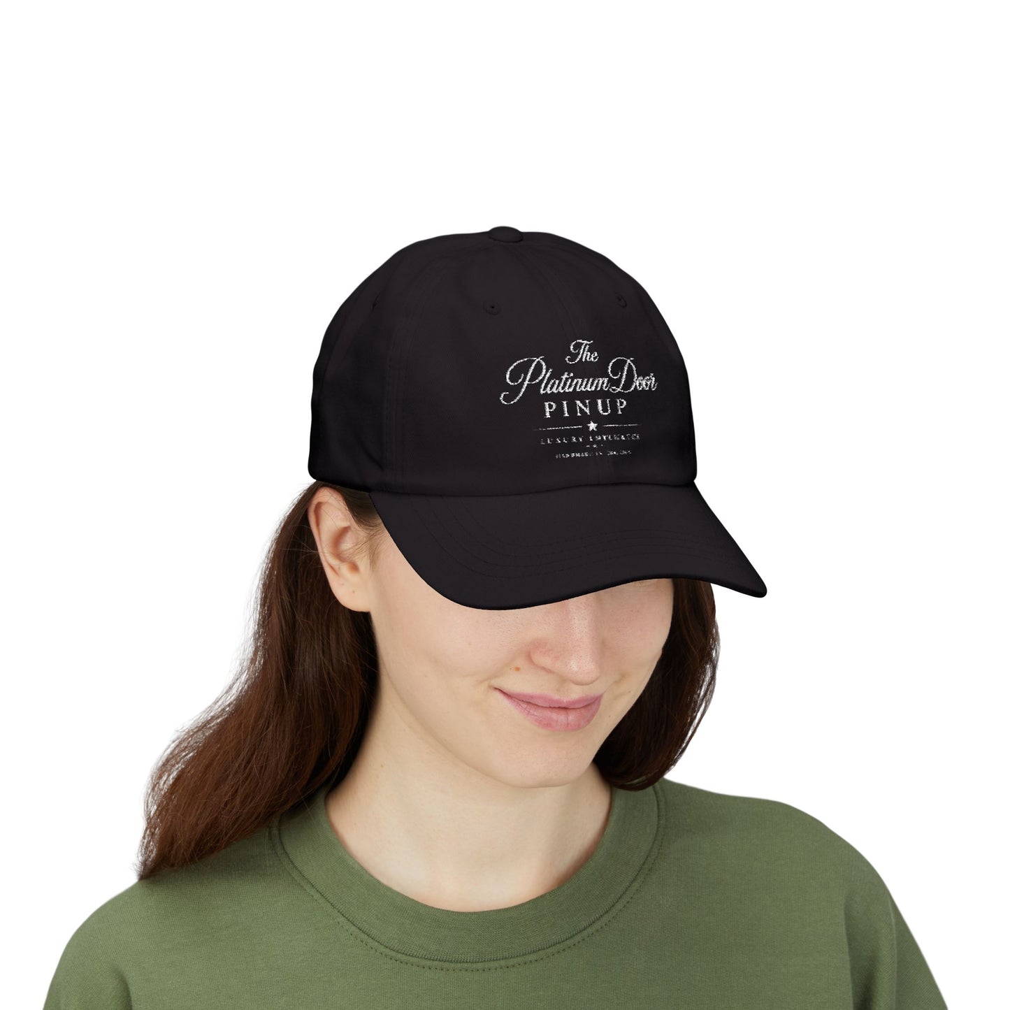Classic Dad Cap – Minimal White Embroidered Baseball Hat