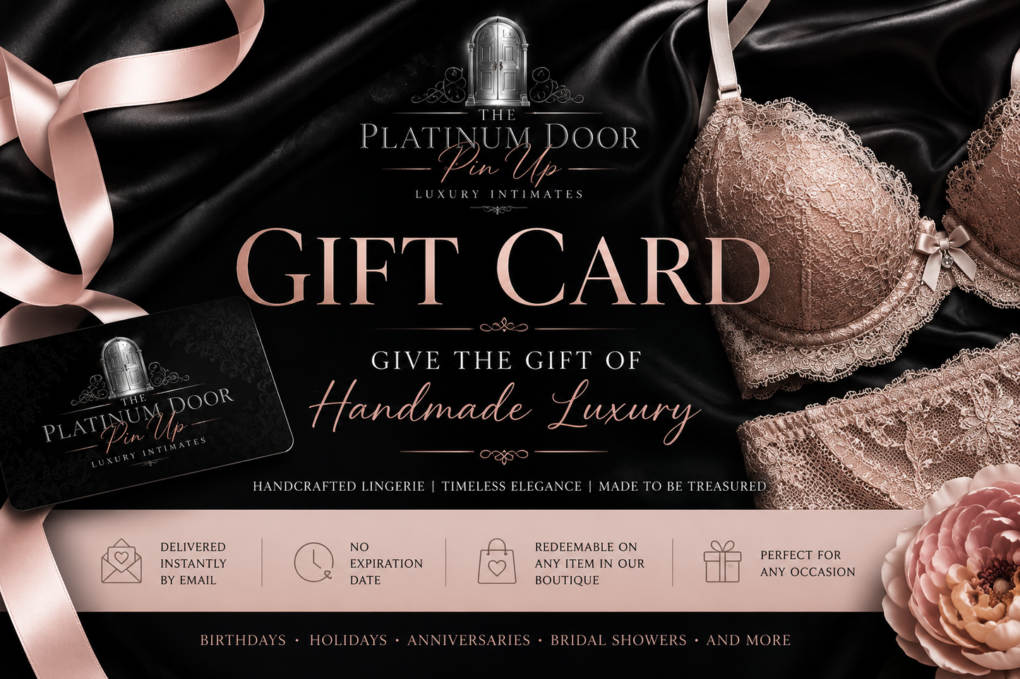 The Platinum Door PinUp, Luxury Intimates Giftcard