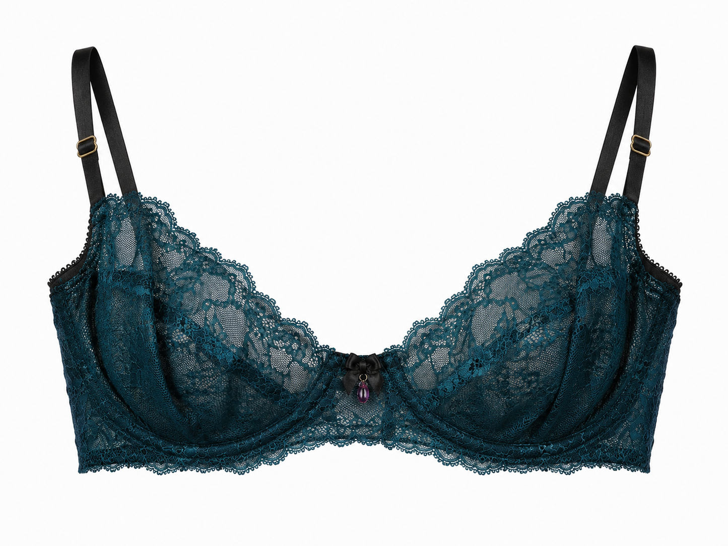 Teal Temptation Lace Bra