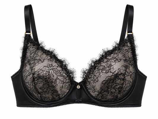 Vintage Noir Supportive Lace Bra