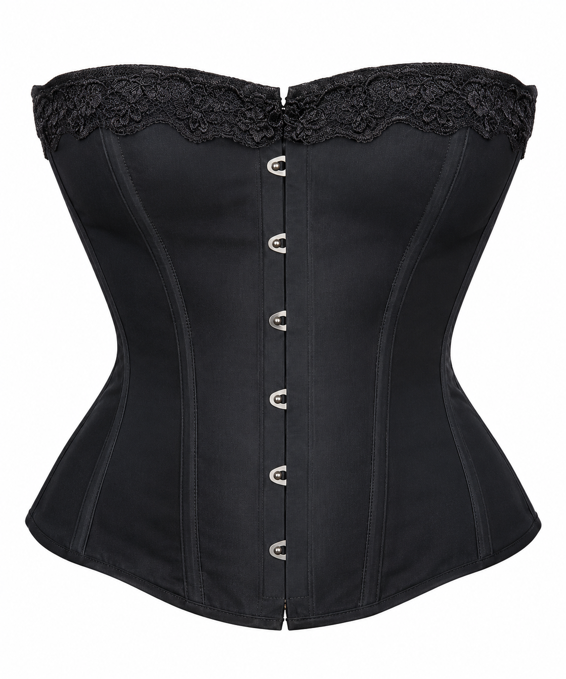 Vivienne Noir” Steel-Boned Corset