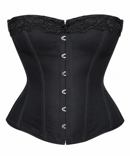 Vivienne Noir” Steel-Boned Corset