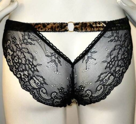 Leopard de Velour Velvet Cut-out Pantie
