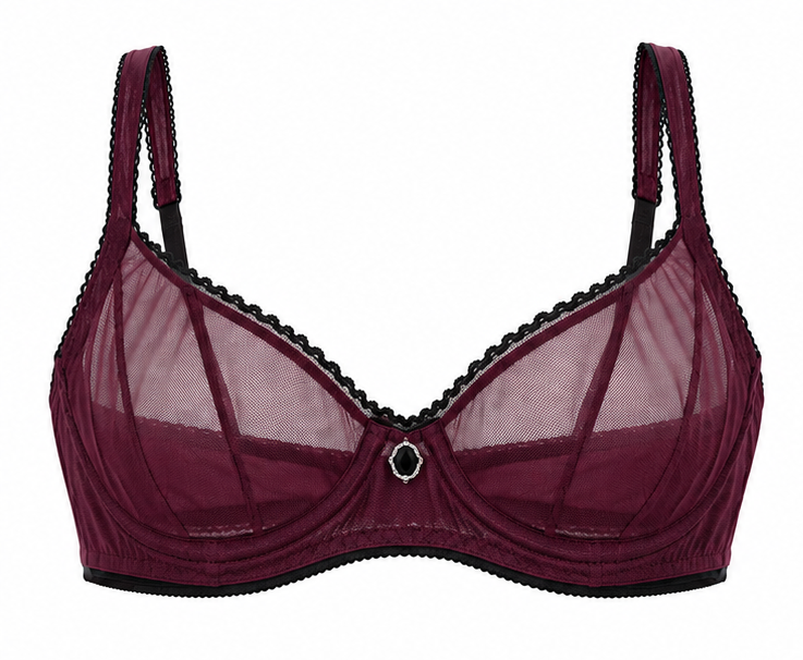 Bordeaux Allure Mesh Bra