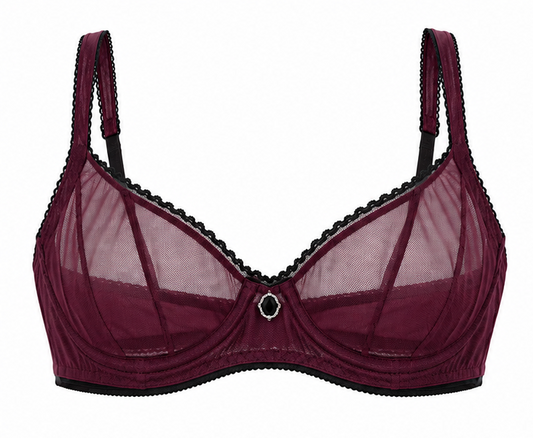 Bordeaux Allure Mesh Bra