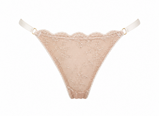 Nude Whisper Mesh-Back Bikini Brief