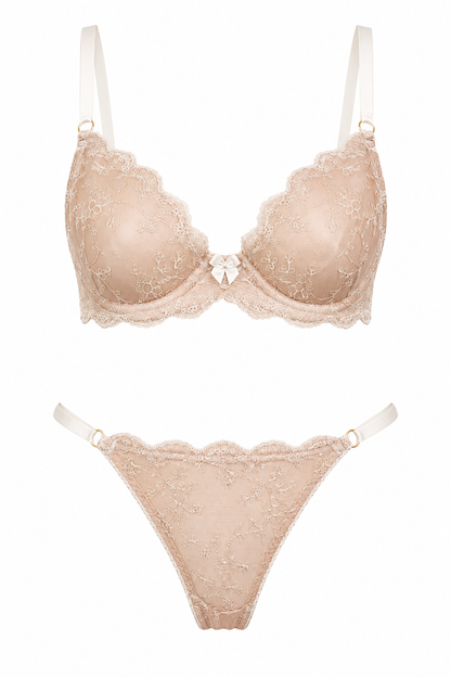 Nude Whisper Mesh-Back Bikini Brief
