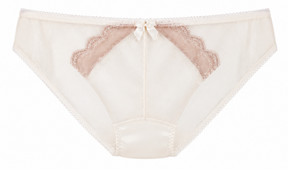 Nude Whisper Sheer Lace and Mesh Pantie