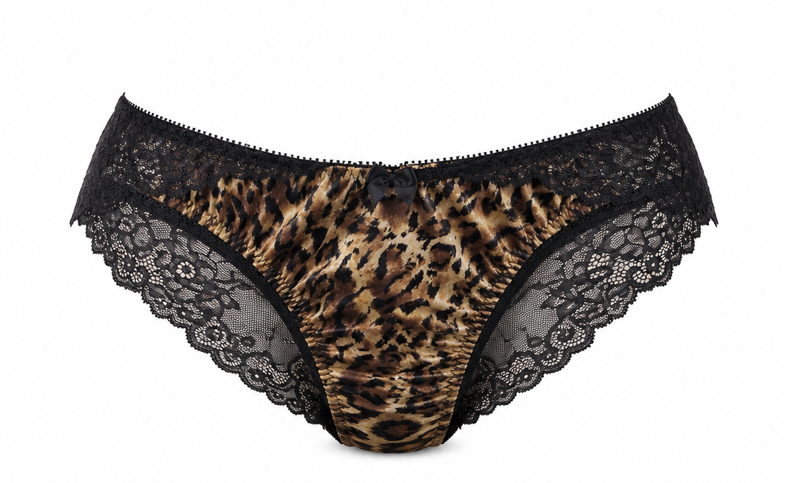 Leopard de Velour Velvet Cut-out Pantie