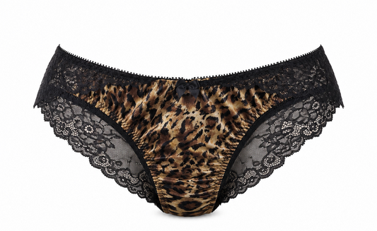 Leopard de Velour Velvet Cut-out Pantie