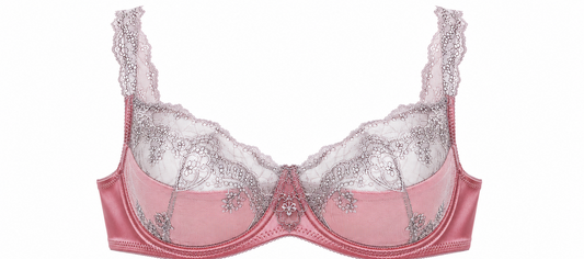 Blush Étoile Sheer Lace Bra | Handmade Luxury Lingerie