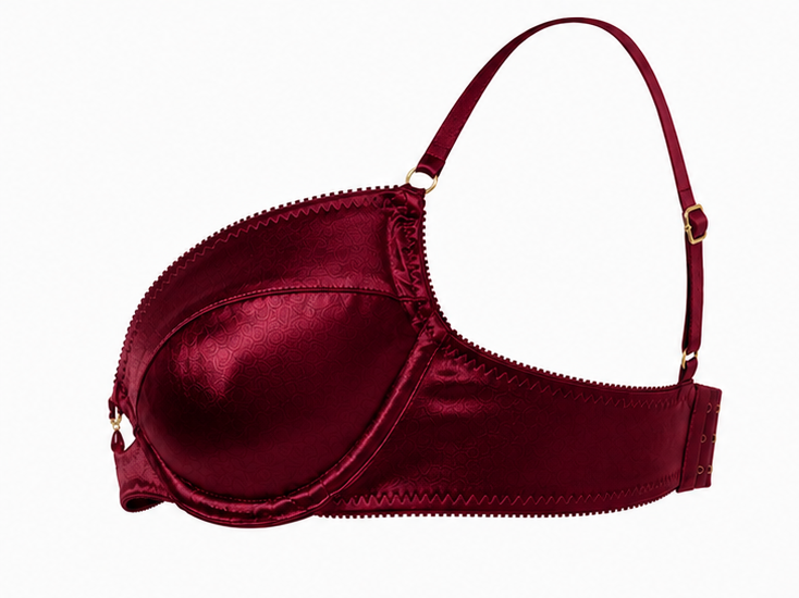 satin bra side view
